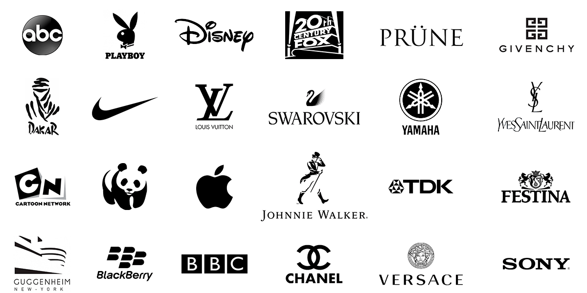 psicologia del color en logos negro